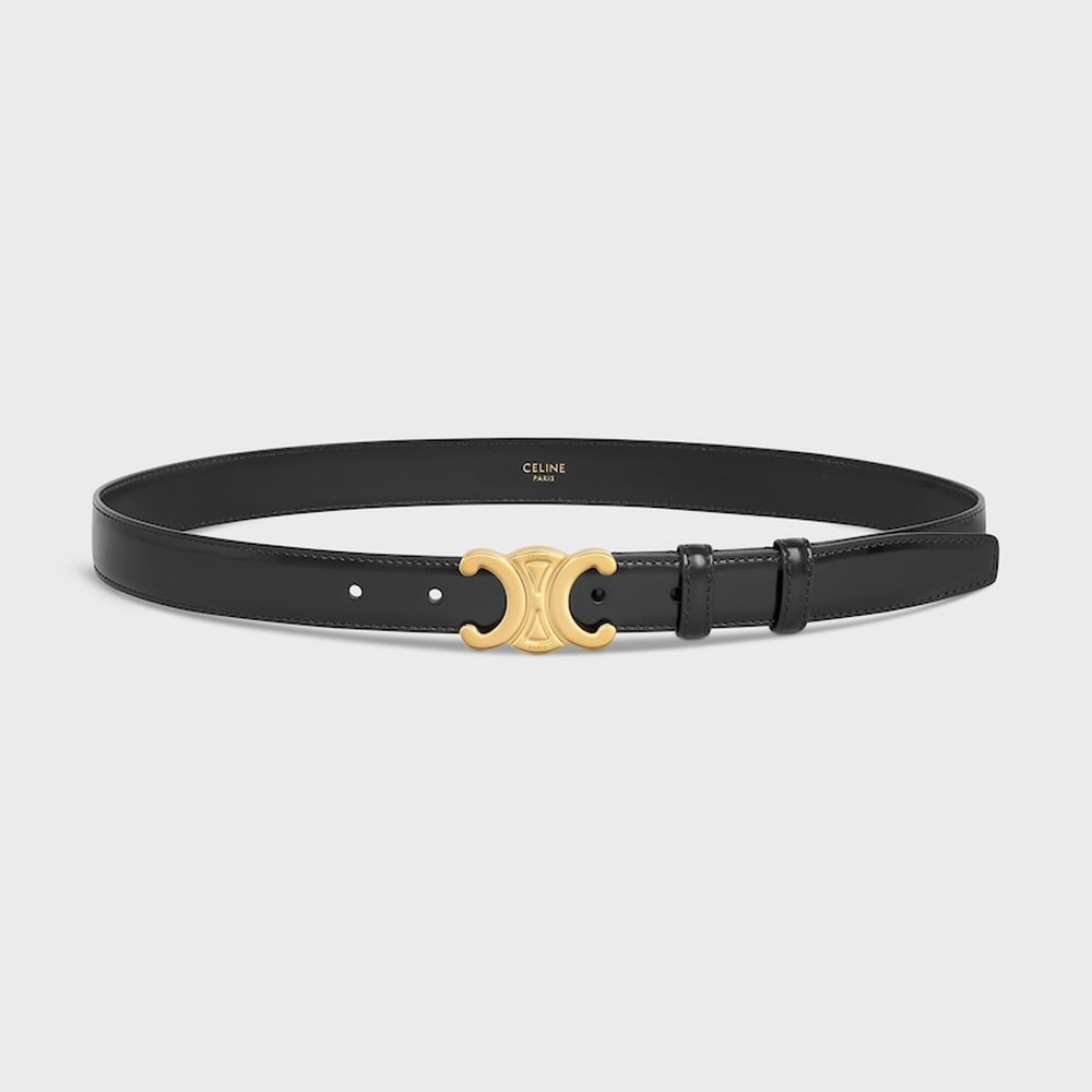 Céline Medium Triomphe Belt in Smooth Calfskin 2.5cm